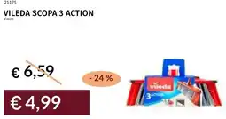 Prezzemolo e Vitale Vileda scopa 3 action offerta