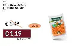 Prezzemolo e Vitale Naturizia carote julienne offerta