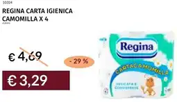 Prezzemolo e Vitale Regina carta igienica camomilla x 4 offerta