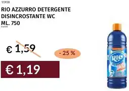 Prezzemolo e Vitale Rio azzurro detergente disincrostante wc offerta