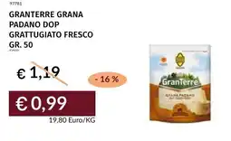 Prezzemolo e Vitale Granterre grana padano dop grattugiato fresco offerta