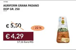 Prezzemolo e Vitale Agriform grana padano DOP offerta