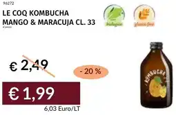 Prezzemolo e Vitale Le coq kombucha mango & maracuja offerta