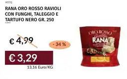 Prezzemolo e Vitale Rana oro rosso ravioli con funghi, taleggio e tartufo nero offerta