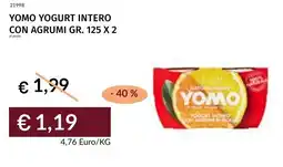 Prezzemolo e Vitale Yomo yogurt intero con agrumi offerta
