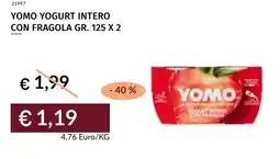 Prezzemolo e Vitale Yomo yogurt intero con fragola offerta