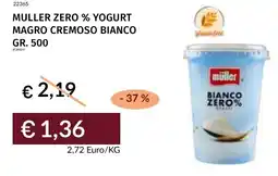 Prezzemolo e Vitale Muller zero % yogurt magro cremoso bianco offerta