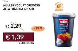 Prezzemolo e Vitale Muller yogurt cremoso alla fragola offerta
