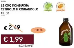 Prezzemolo e Vitale Le coq kombucha cetriolo & coriandolo offerta