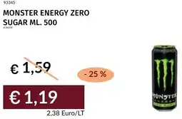 Prezzemolo e Vitale Monster energy zero sugar offerta