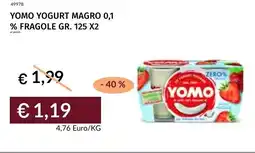 Prezzemolo e Vitale Yomo yogurt magro 0,1 % fragole offerta
