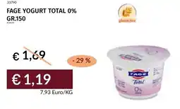 Prezzemolo e Vitale Fage yogurt total 0% offerta