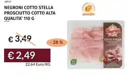 Prezzemolo e Vitale Negroni cotto stella prosciutto cotto alta qualita' offerta