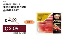 Prezzemolo e Vitale Negroni stella prosciutto dop san daniele offerta