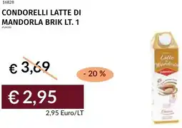 Prezzemolo e Vitale Condorelli latte di mandorla brik offerta
