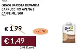 Prezzemolo e Vitale Orasi barista bevanda cappuccino avena e caffe offerta