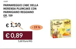 Prezzemolo e Vitale Parmareggio l'abc della merenda plumcake con parmigiano reggiano offerta