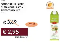 Prezzemolo e Vitale Condorelli latte di mandorla con pistacchio offerta