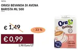 Prezzemolo e Vitale Orasi bevanda di avena barista offerta