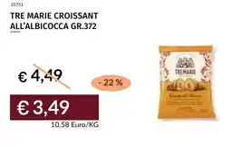 Prezzemolo e Vitale Tre marie croissant all'albicocca offerta
