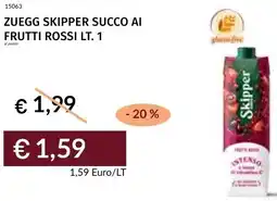 Prezzemolo e Vitale Zuegg skipper succo ai frutti rossi offerta