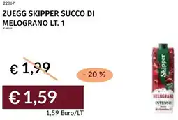 Prezzemolo e Vitale Zuegg skipper succo di melograno offerta