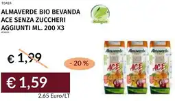 Prezzemolo e Vitale Almaverde bio bevanda ace senza zuccheri aggiunti offerta