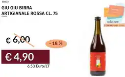 Prezzemolo e Vitale Giu giu birra artigianale rossa offerta