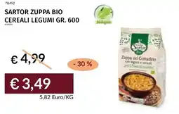 Prezzemolo e Vitale Sartor zuppa bio cereali legumi offerta