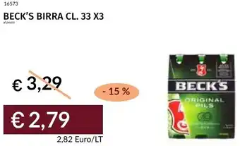 Prezzemolo e Vitale Beck's birra offerta