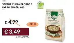 Prezzemolo e Vitale Sartor zuppa di orzo e farro bio offerta