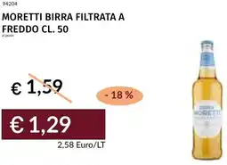 Prezzemolo e Vitale Moretti birra filtrata a freddo offerta