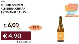 Prezzemolo e Vitale Giu giu golden ale birra chiara artigianale offerta