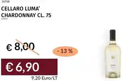 Prezzemolo e Vitale Cellaro luma chardonnay offerta