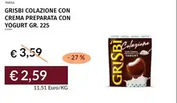 Prezzemolo e Vitale Grisbi colazione con crema preparata con yogurt offerta