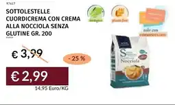 Prezzemolo e Vitale Sottolestelle cuordicrema con crema alla nocciola senza glutine offerta