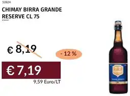 Prezzemolo e Vitale Chimay birra grande reserve offerta