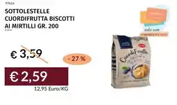 Prezzemolo e Vitale Sottolestelle cuordifrutta biscotti ai mirtilli offerta