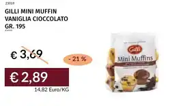 Prezzemolo e Vitale Gilli mini muffin vaniglia cioccolato offerta