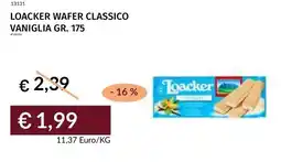 Prezzemolo e Vitale Loacker wafer classico vaniglia offerta