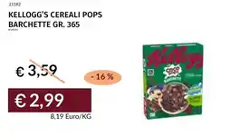 Prezzemolo e Vitale Kellogg's cereali pops barchette offerta