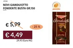Prezzemolo e Vitale Novi gianduiotto fondente busta offerta
