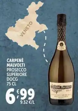 Deco Supermercati Carpene malvolti prosecco superiore DOCG offerta