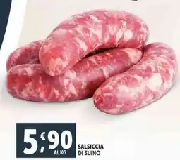 Deco Supermercati Salsiccia di suino offerta