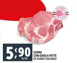 Deco Supermercati Coppa con osso a fette al kg di suino italiano offerta