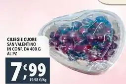 Deco Supermercati Ciliegie cuore san valentino offerta