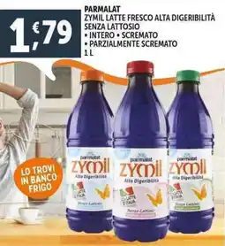 Deco Supermercati Parmalat zymil latte fresco alta digeribilità senza lattosio offerta