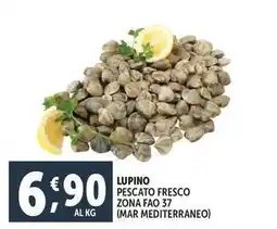 Deco Supermercati Lupino pescato fresco zona fao 37 (mar mediterraneo) offerta