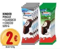 Deco Supermercati Kinder pingui classico cocco offerta