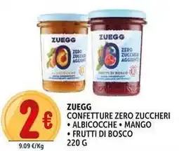 Deco Supermercati Zuegg confetture zero zuccheri offerta